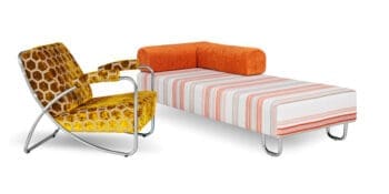 stoel en bed in bauhaus sgtijl