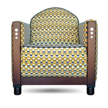 art deco geometrische stof nobilis goud