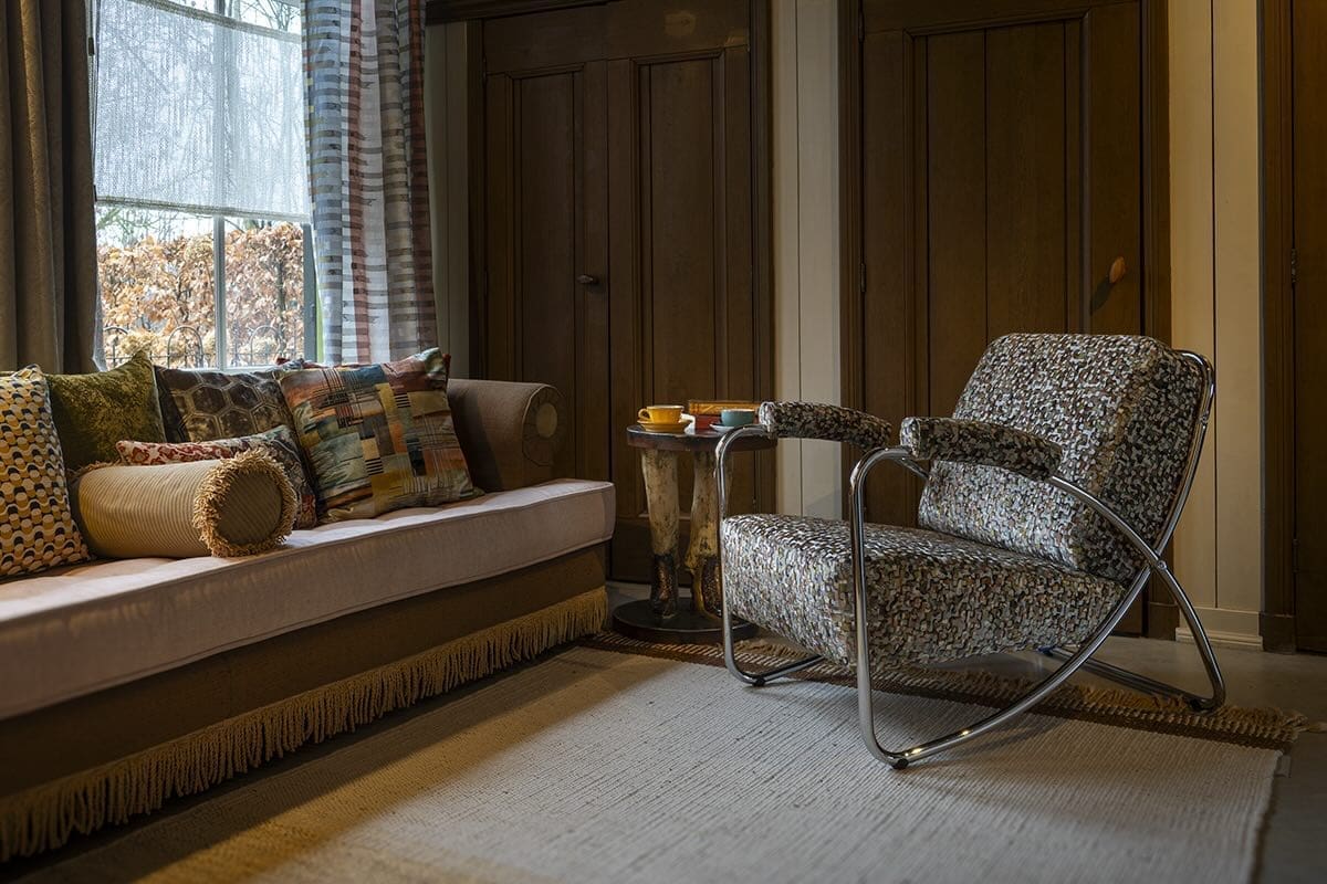 Interieur met lagen in een eclectische stijl