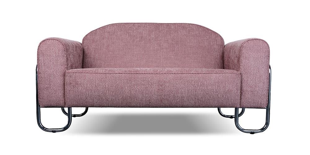 Dyker 30 Birkett 2-zitsbank – Bauhaus-stijl, elegant en comfortabel. Verkrijgbaar in vele stoffen en kleuren
