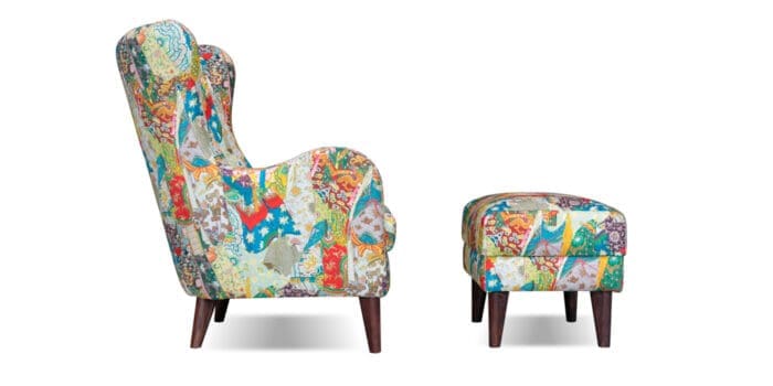 Saga fauteuil met print