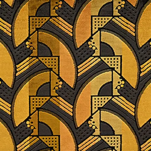Warme accenten in interieur, geel stof