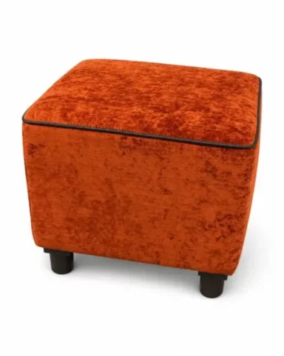 Warme accenten woonkamer pouf